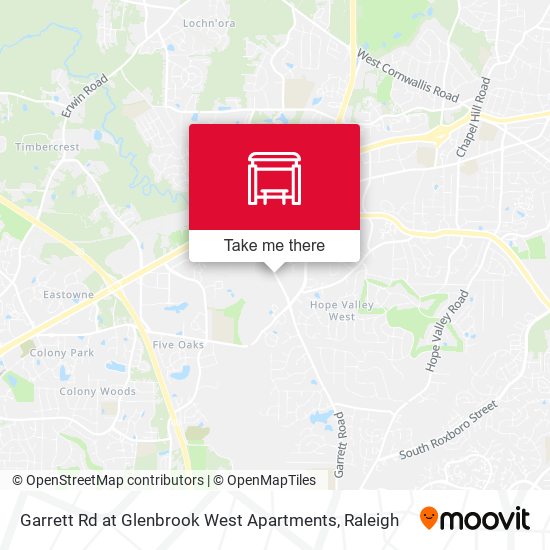 Garrett Rd at Glenbrook West Apartments map