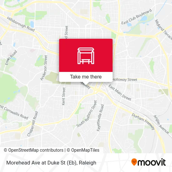Morehead Ave at Duke St (Eb) map