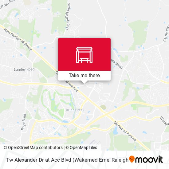 Mapa de Tw Alexander Dr at Acc Blvd