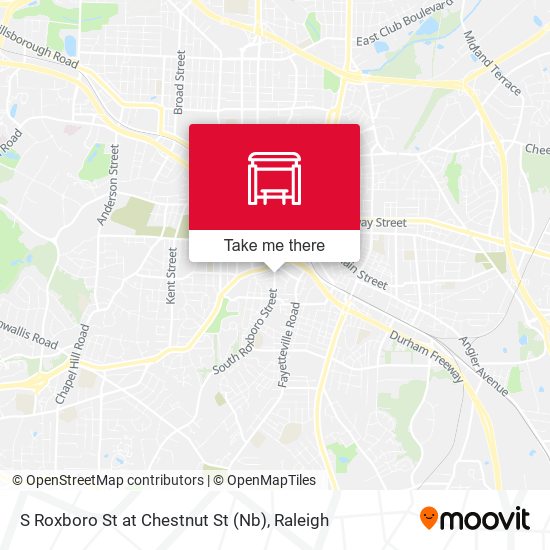 S Roxboro St at Chestnut St (Nb) map