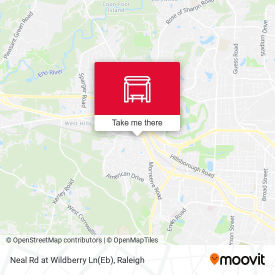 Neal Rd at Wildberry Ln(Eb) map