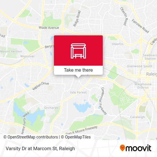 Varsity Dr at Marcom St map