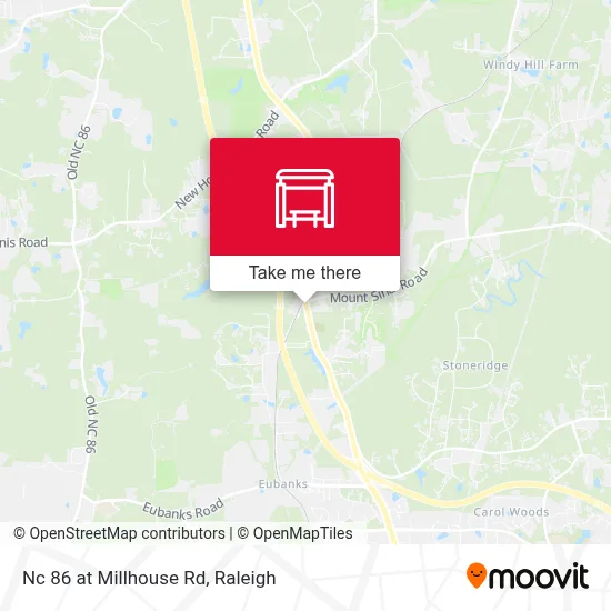 Nc 86 at Millhouse Rd map