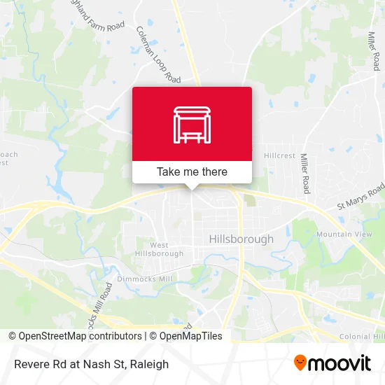 Revere Rd at Nash St map
