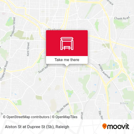 Alston St at Dupree St (Sb) map