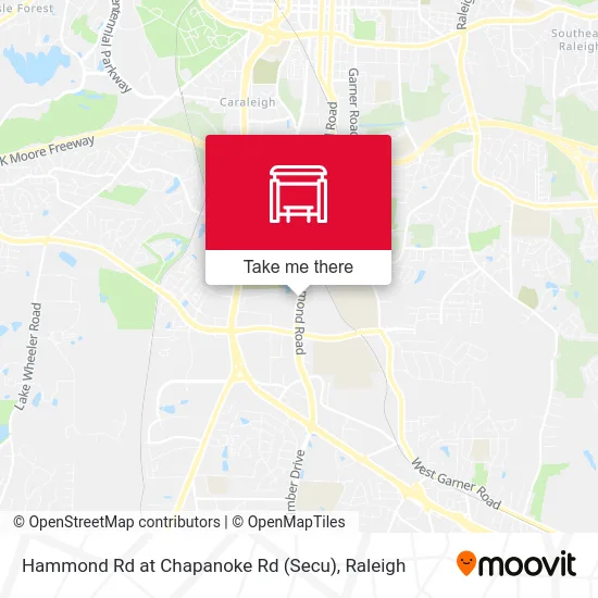 Hammond Rd at Chapanoke Rd (Secu) map