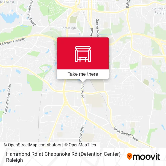Mapa de Hammond Rd at Chapanoke Rd (Detention Center)