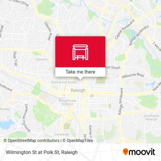 Wilmington St at Polk St map