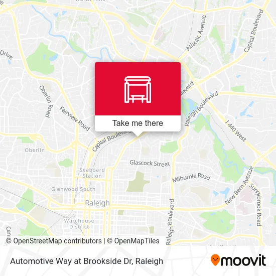 Automotive Way at Brookside Dr map