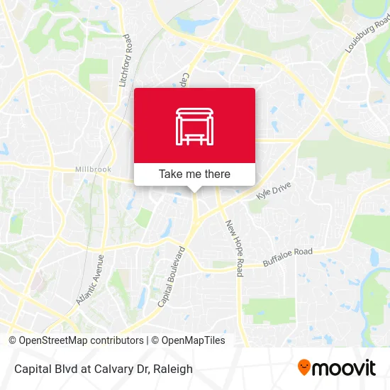 Capital Blvd at Calvary Dr map