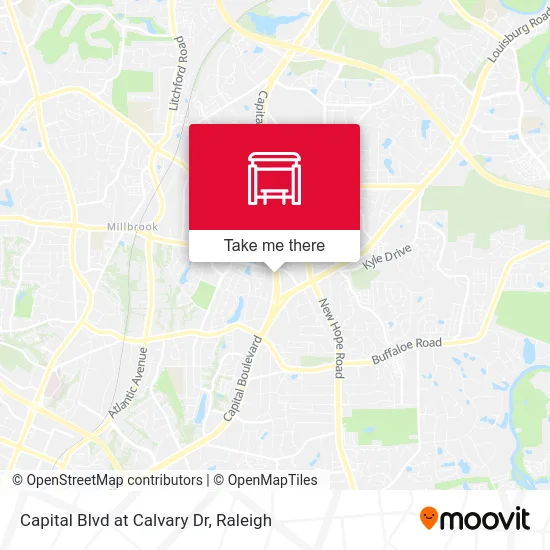 Capital Blvd at Calvary Dr map