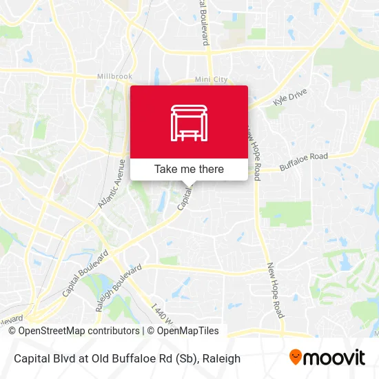 Capital Blvd at Old Buffaloe Rd (Sb) map