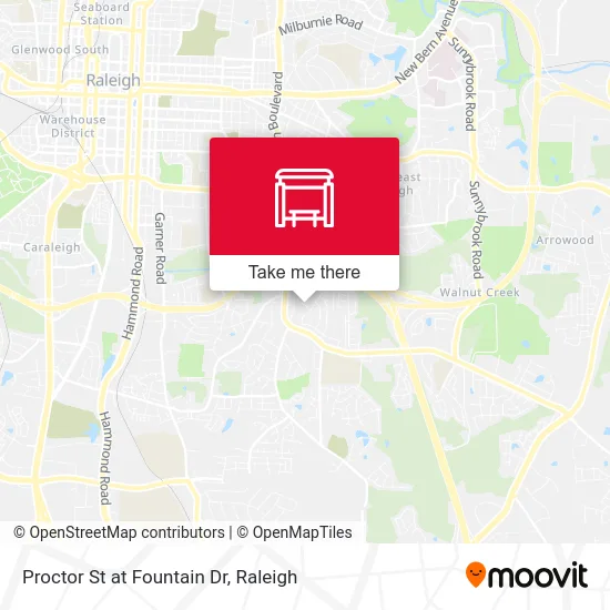 Proctor St at Fountain Dr map