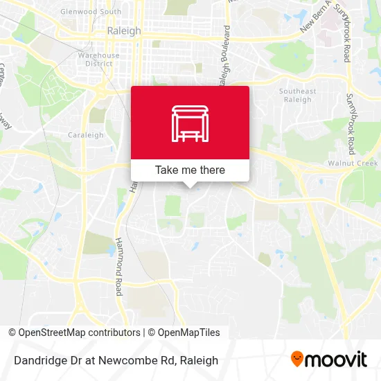 Dandridge Dr at Newcombe Rd map