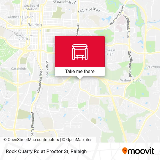 Rock Quarry Rd at Proctor St map