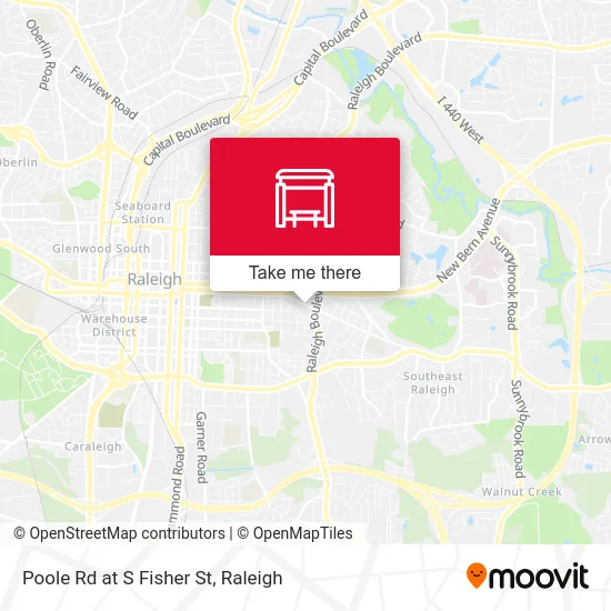 Poole Rd at S Fisher St map