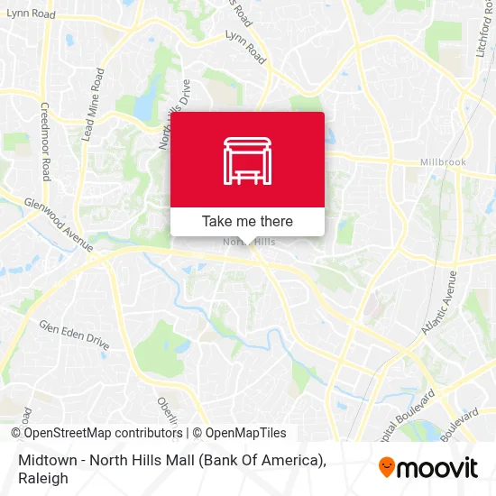 Midtown - North Hills Mall (Bank Of America) map