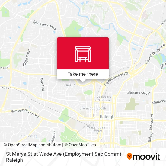 St Marys St at Wade Ave (Employment Sec Comm) map
