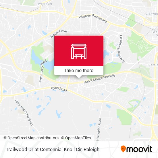 Trailwood Dr at Centennial Knoll Cir map