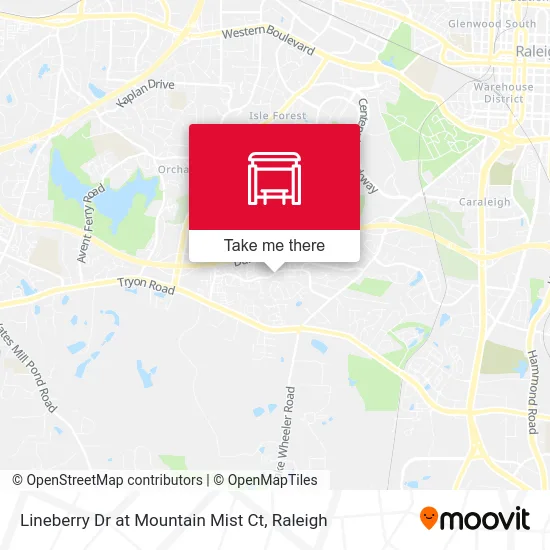 Lineberry Dr at Mountain Mist Ct map
