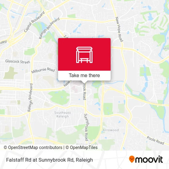 Falstaff Rd at Sunnybrook Rd map
