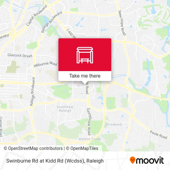 Swinburne Rd at Kidd Rd (Wcdss) map