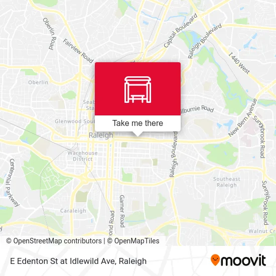 E Edenton St at Idlewild Ave map