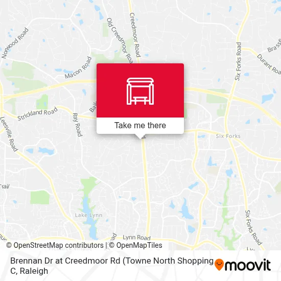 Brennan Dr at Creedmoor Rd map