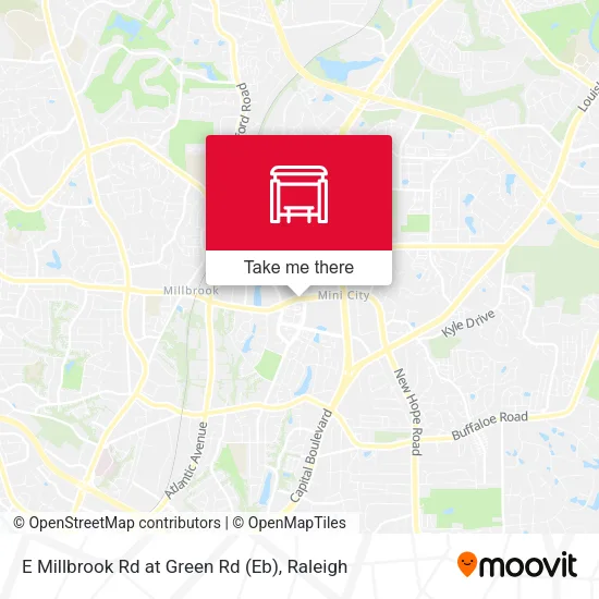 Mapa de E Millbrook Rd at Green Rd (Eb)