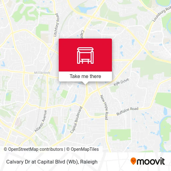 Calvary Dr at Capital Blvd (Wb) map