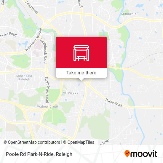 Mapa de Poole Rd Park-N-Ride