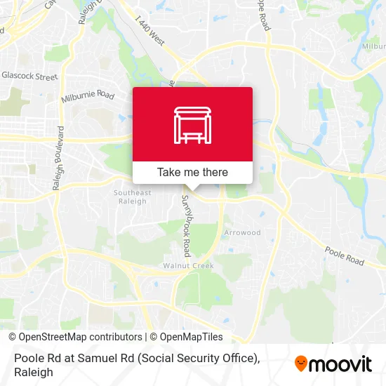Poole Rd at Samuel Rd (Social Security Office) map