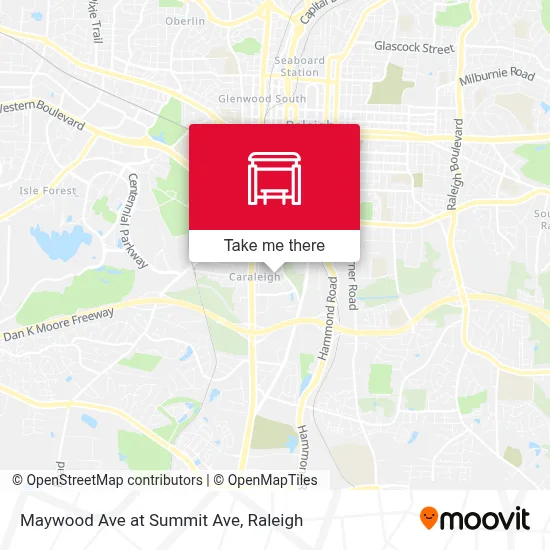 Maywood Ave at Summit Ave map