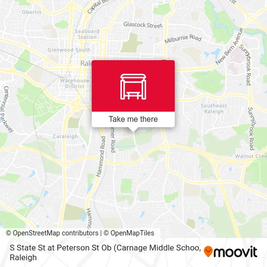 S State St at Peterson St Ob map
