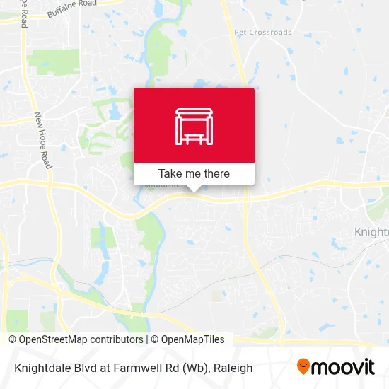 Knightdale Blvd at Farmwell Rd (Wb) map
