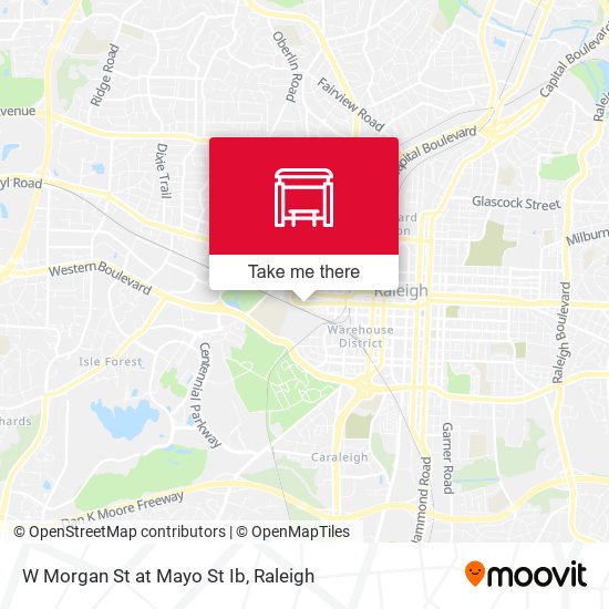 W Morgan St at Mayo St Ib map