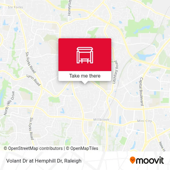 Volant Dr at Hemphill Dr map