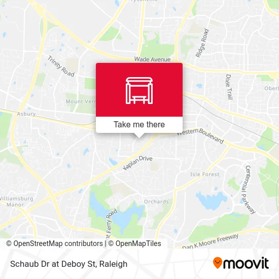 Schaub Dr at Deboy St map