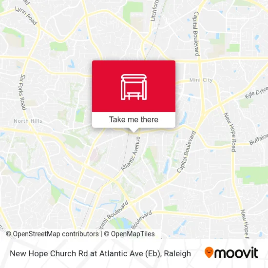 New Hope Church Rd at Atlantic Ave (Eb) map