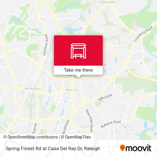 Spring Forest Rd at Casa Del Ray Dr map