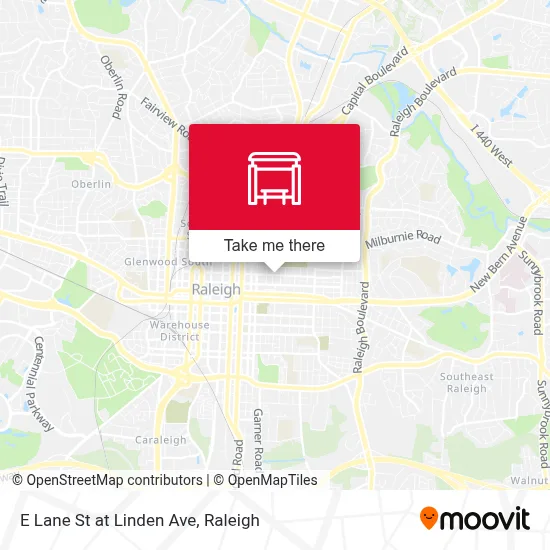 E Lane St at Linden Ave map