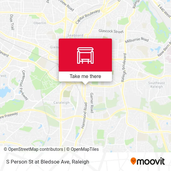 S Person St at Bledsoe Ave map