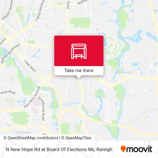 N New Hope Rd at Board Of Elections Nb map