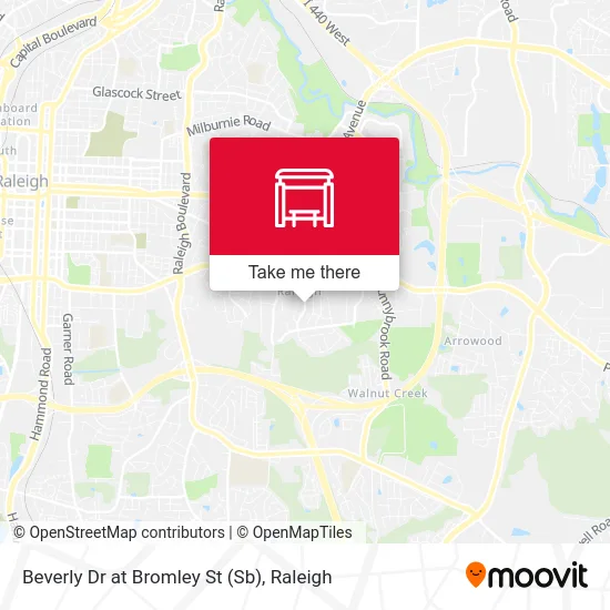 Beverly Dr at Bromley St (Sb) map