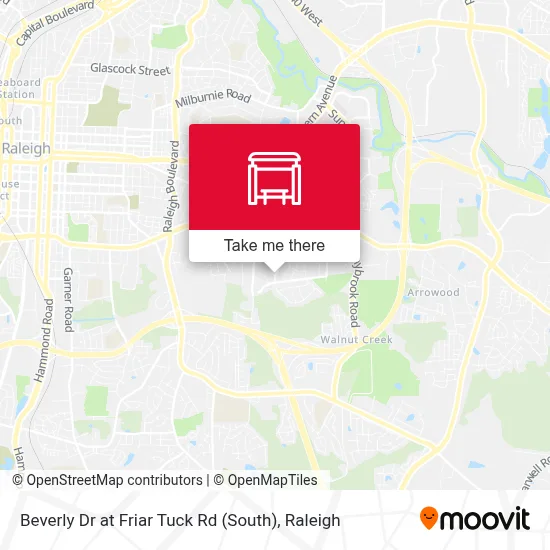 Beverly Dr at Friar Tuck Rd (South) map