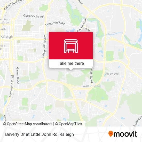 Beverly Dr at Little John Rd map