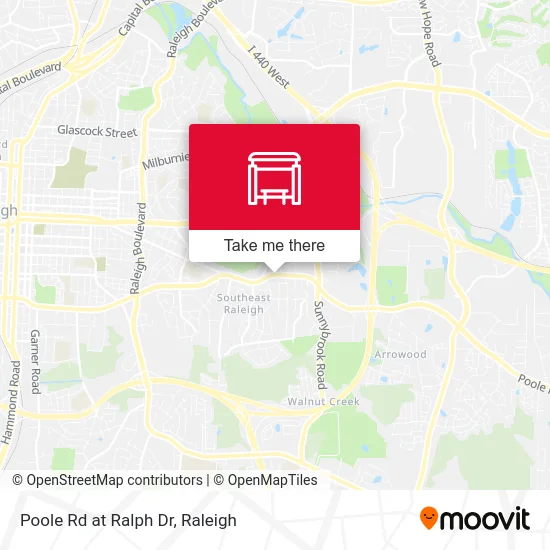 Poole Rd at Ralph Dr map