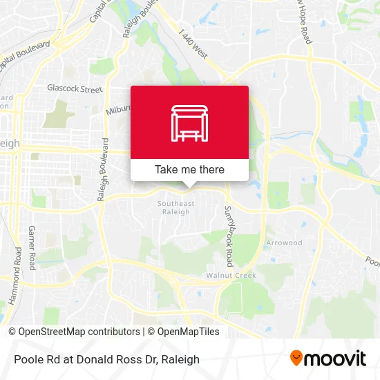 Poole Rd at Donald Ross Dr map