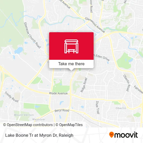 Mapa de Lake Boone Tr at Myron Dr