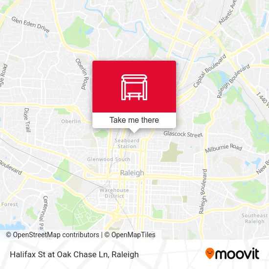 Halifax St at Oak Chase Ln map